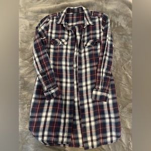 Long Plaid thin Jacket
